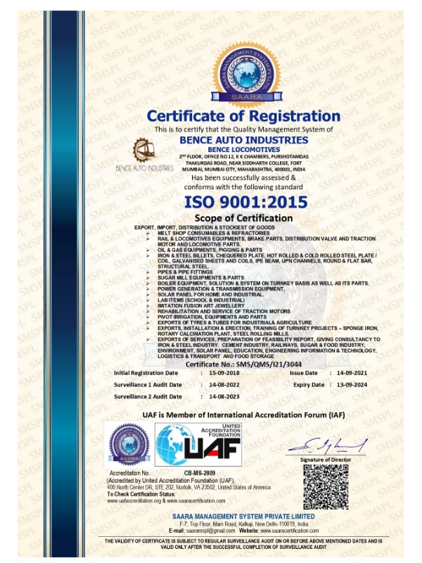 ISO certified Locomotive train engine parts company ALCO, EMD, GE, WABCO